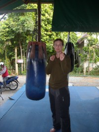 Cleo at Tiger Muay Thai and MMA Training Camp, Phuket, Thailand